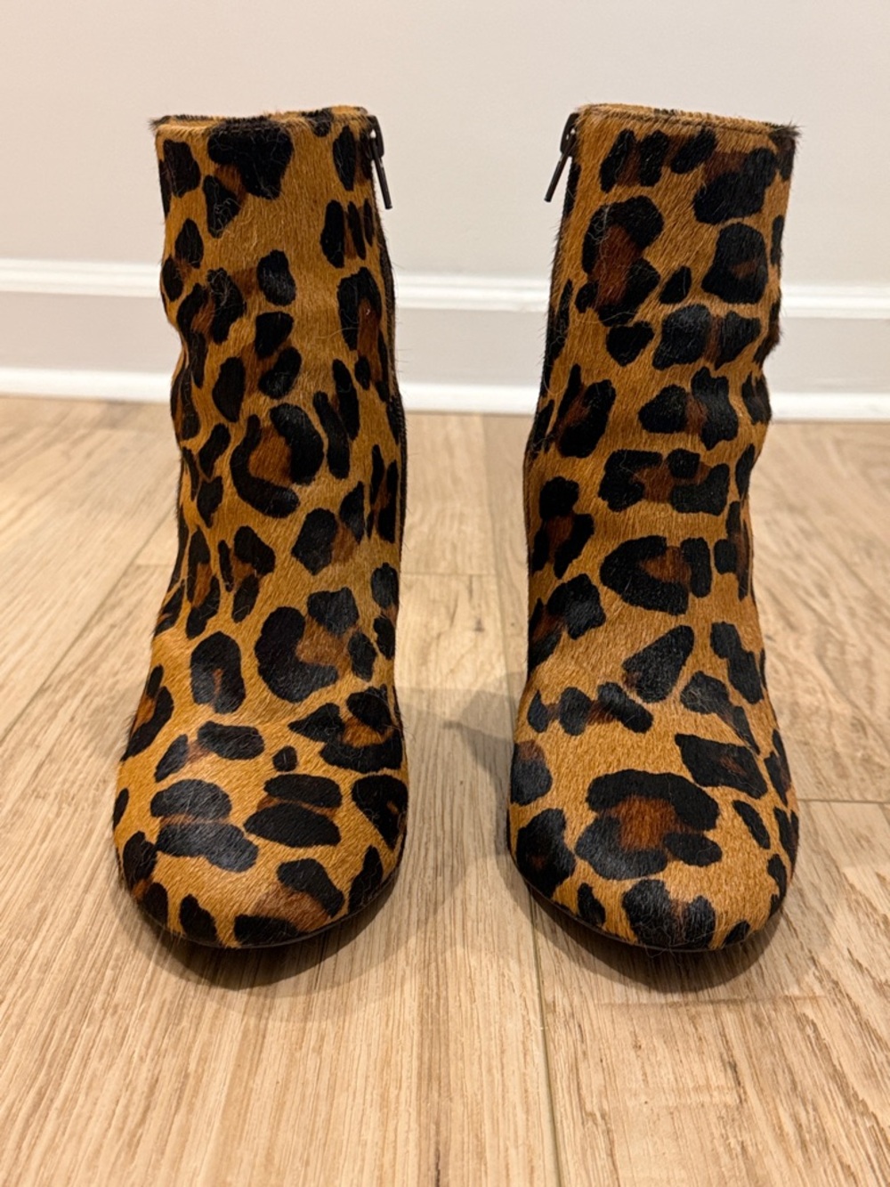 Leopard-Print Ankle Booties by Grove Handmade In Brazil